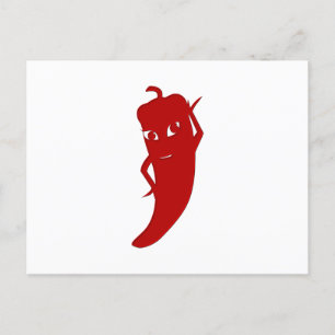 All Red Hett Pepper Diva Vykort
