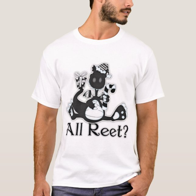 All Reet? Skjorta för Geordie juldrake T T-shirt (Framsida)