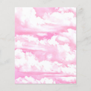 All Rosa Festive Cloudy Decor Flygblad