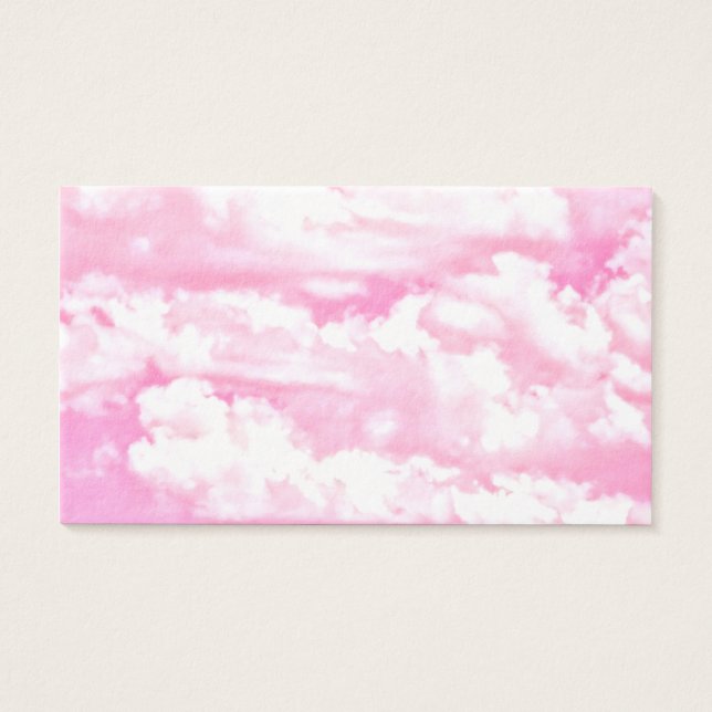 All Rosa Festive Cloudy Decor Visitkort (Framsidan)