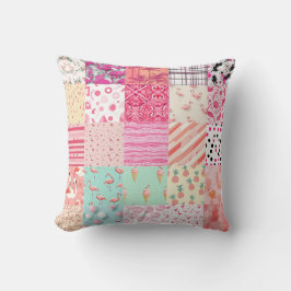 All Rosa Flamingo CvärmeQuilt Mönster 2025 Kudde