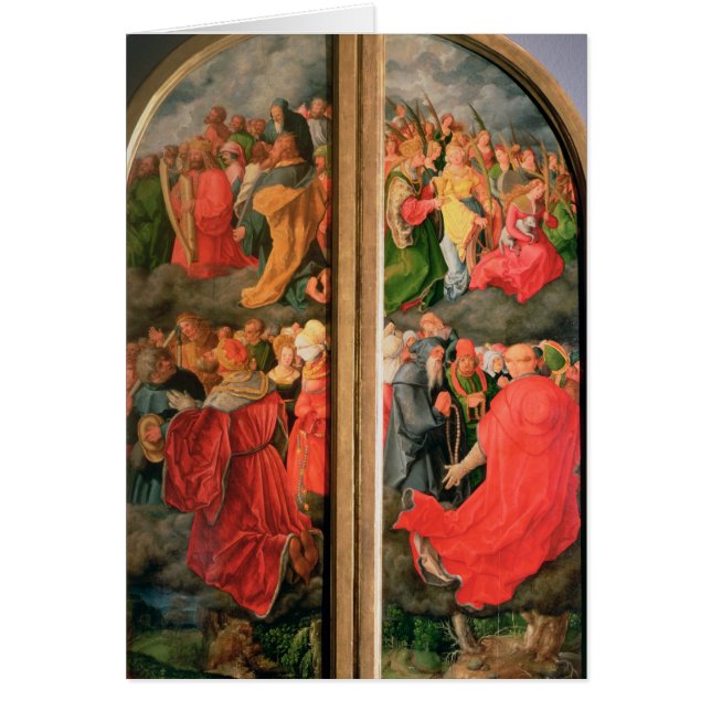 All Saintsdagaltarpiece Hälsningskort (Framsidan)