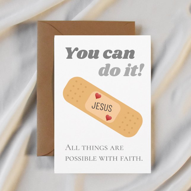 All sak är möjlig med Jesus Postcar. Tack Kort (Skapare uppladdad)