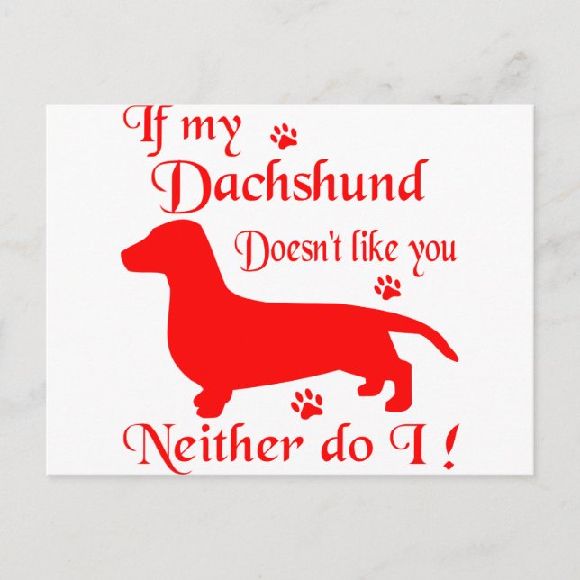 ALL SAK DACHSHUND VYKORT (Framsida)