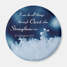 All Sak Kristus Snowflake 2 Inch Square Magnet
