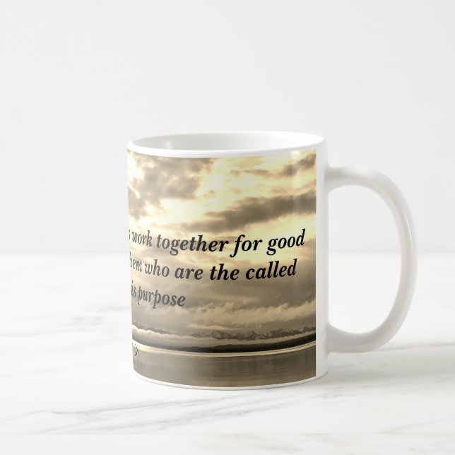 All sak… Romans8:28 Kaffemugg (Höger)