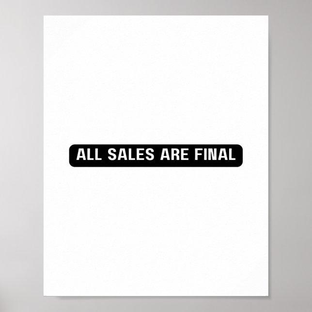 All Sales Final Sign, Tabletop Signage, Store Poster (Framsidan)