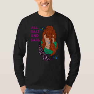 All salt- och saltfärgad Sjöjungfru fisk Humor T Shirt