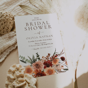 All Seasons Divine Boho Blommigt Möhippa Inbjudningar