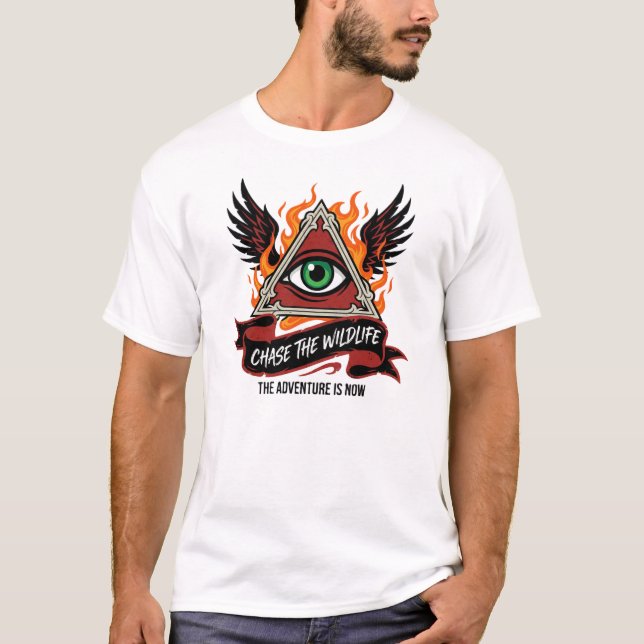 All Seeing Eye Mystic T-Shirt – Äventyr Väntar (Framsida)