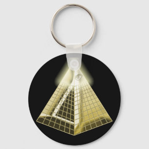 All seende ögapyramid Keychain Nyckelring