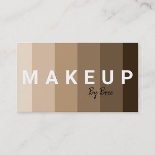 All Shades Foundation Skin Make Up Artist Visitkort