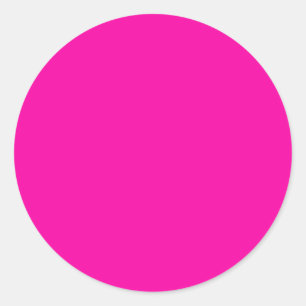 All Shock rosa utom Färg Rosa Runt Klistermärke
