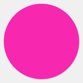 All Shock rosa utom Färg Rosa Runt Klistermärke