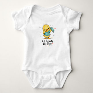 All skönhet ingen sömn Söt anka Baby One Piece T Shirt