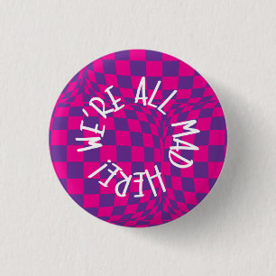 All som Alice i underland - litet emblem - var var Knapp