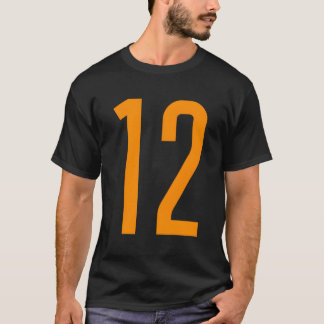 All Sportfantast Favorite-Orange nummer #12 Jersey T Shirt