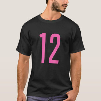 All Sportfantast Favorite Rosa nummer 12 Jersey T Shirt