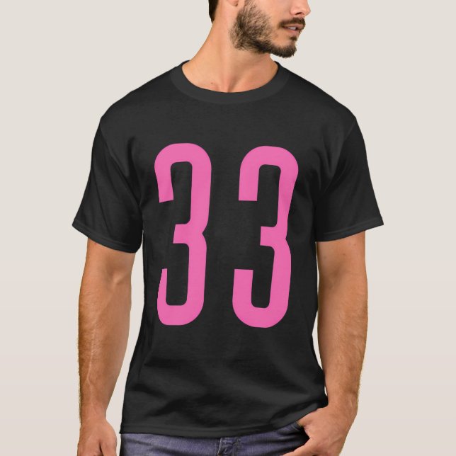 All Sportfantast Favorite Rosa nummer 33 Jersey T Shirt (Framsida)