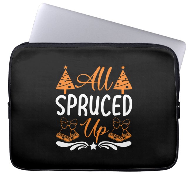 All Spruated - juldesign Laptop Fodral (Framsidan)