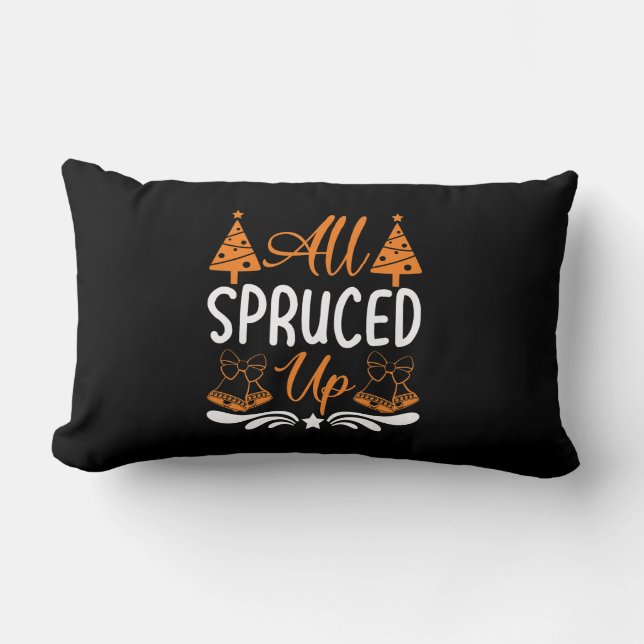 All Spruated - juldesign Lumbarkudde (Framsida)