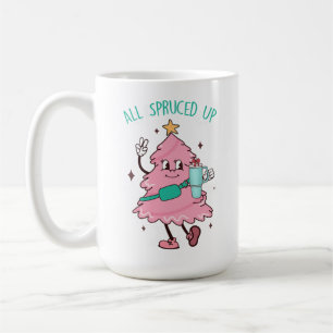 All Spruced Bougie Fir Life, Bougie Julafton Träd Kaffemugg