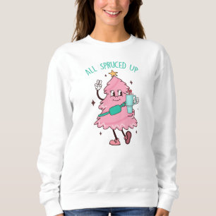 All Spruced Bougie Fir Life, Bougie Julafton Träd T Shirt