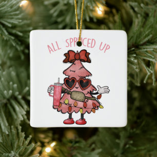 All Spruced Up - Lung Bougie Julgran Julgransprydnad Keramik