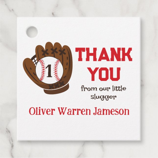 All-Star Baby Birthday Boy's Tack Gåvor Etiketter (Framsida)