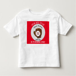 All-Star Baby Pojke 1-års födelsedagsfest T Shirt