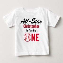 All Star Baseball 1:a födelsedag T Shirt