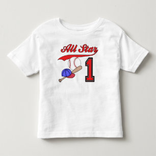 All Star Baseball 1:a födelsedag T-shirt