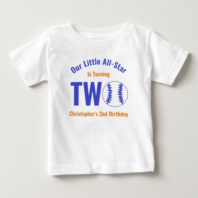 All-Star Baseball 2-årsfirande T Shirt (Framsida)