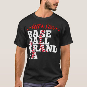 All Star Baseball Grandpa Baseball amrican T Shirt