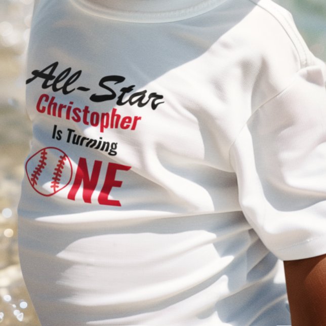 All Star Baseboll 1-årsfest T Shirt (Skapare uppladdad)