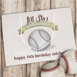 All Star Birthday Baseball-Anpassningsbar