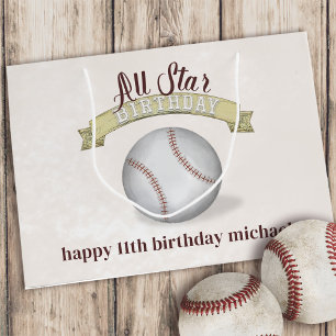 All Star Birthday Baseball-Anpassningsbar