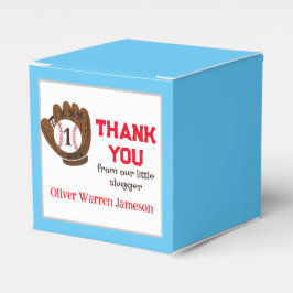 All Star Boy's Baseball Birthday Favor Box Presentaskar