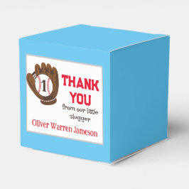 All Star Boy's Baseball Birthday Favor Box Presentaskar