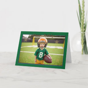 All Star Boy's Football Birthday Card Kort