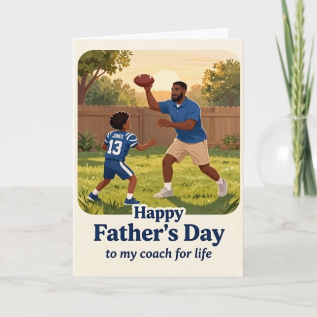 All Star Dad Father's Day Card Helgkort (Framsida)
