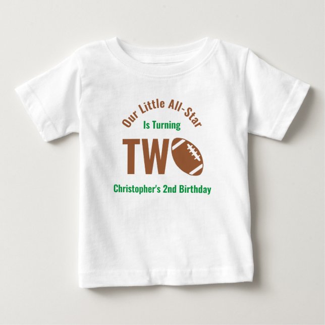 All-Star Football 2-årsdag T Shirt (Framsida)