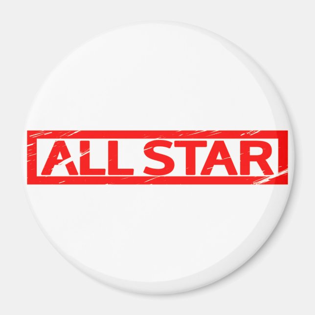 All star Frimärke Magnet (Framsidan)