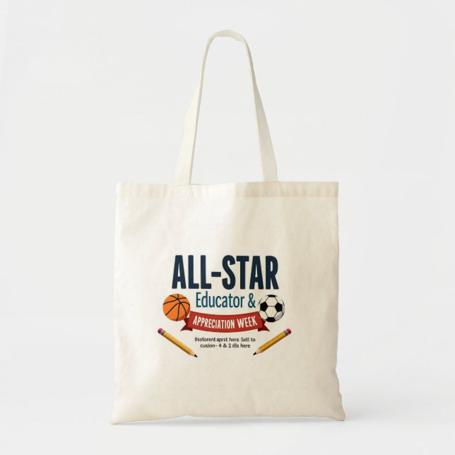 All-Star-Lärarskattningstaska Tygkasse (Framsidan)