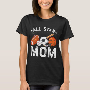 All Star Mamma till Födelsedags Pojken Sketll Fotb T Shirt