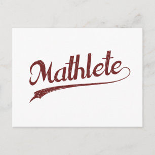 All Star Mathlete Math Idrottsman Vykort