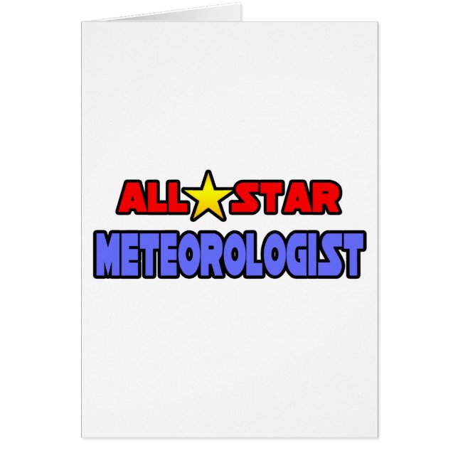 All Star Meteorolog Hälsningskort (Framsidan)