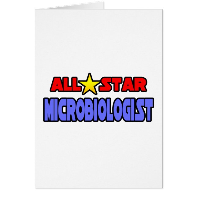 All Star Microbiolog Hälsningskort (Framsidan)