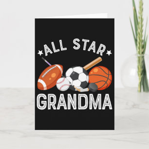 All Star -mormor till födelsedagspojken Sketll Soc Kort