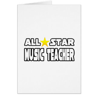 All Star Music Teacher Hälsningskort